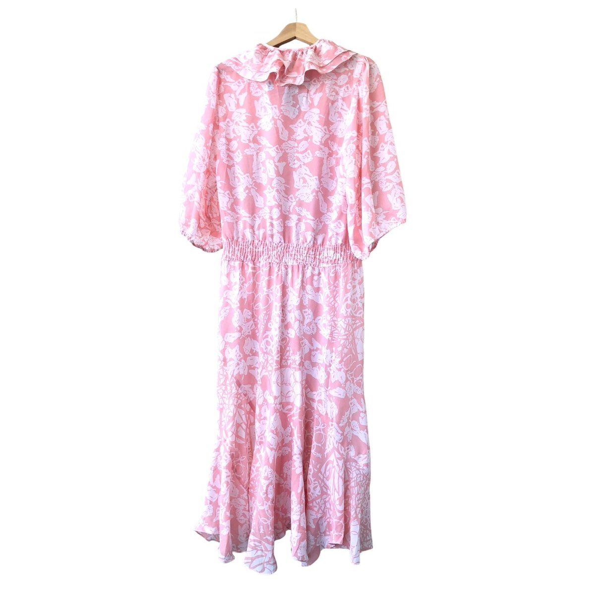 Susan Freis Pink ruffle dress【01280】 | Vintage