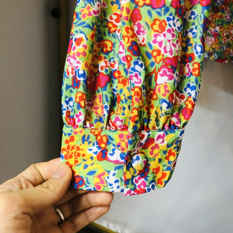 Vintage floral blouse【01194】