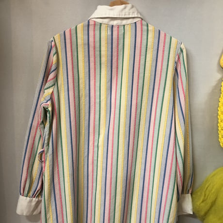 Vintage stripe maxi dress【01230】