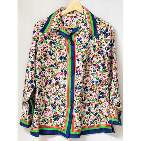 Made in France floral printed blouse【00605】