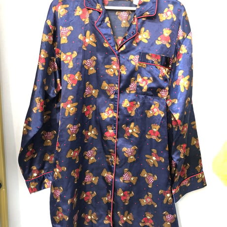 Vintage Teddy Bear pajama shirt【01008】