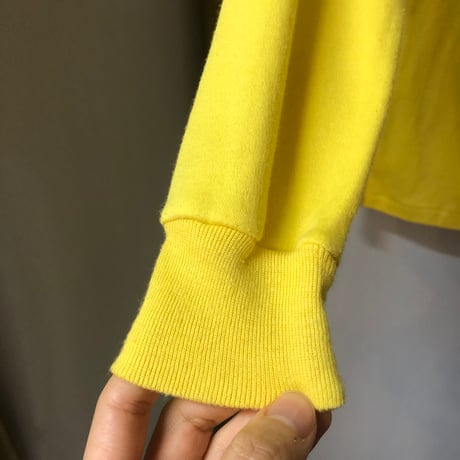 80s Yellow turtleneck top【01013】