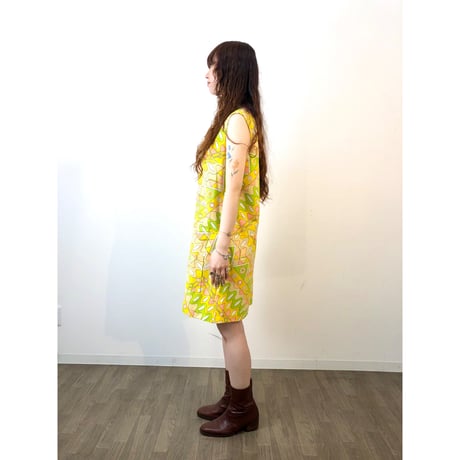 60s Yellow psychedelic all in one【01305】