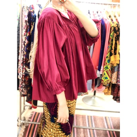 Vintage burgundy top【01204】