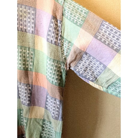90s Pastel highneck top【00434】