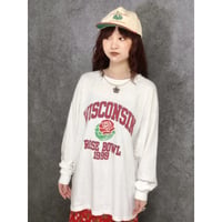 90s Rose Bawl long sleeve tee【01468】