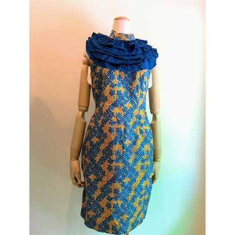 70s mini dress【00222】