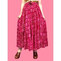Vintage gauzy maxi skirt 【00154】