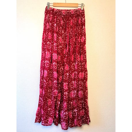 Vintage gauzy maxi skirt 【00154】