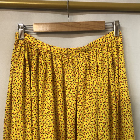 70s Yellow floral 2pc【01213】
