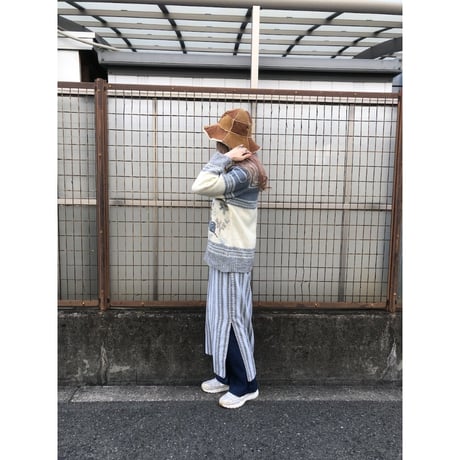 70s Paisley print maxi dress【01417】