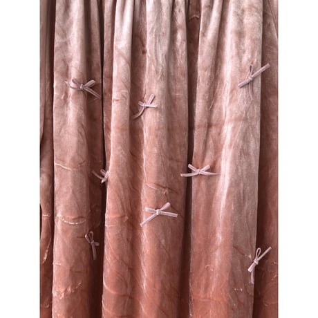 Pink volour maxi dress【01356】