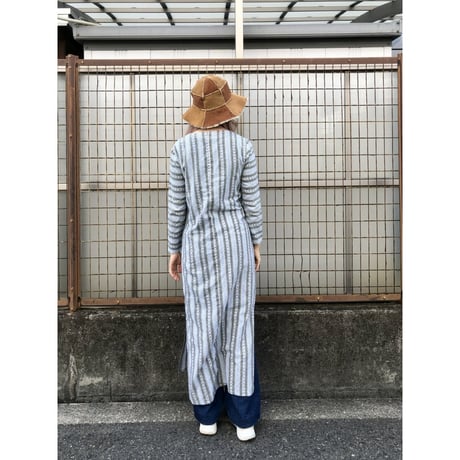 70s Paisley print maxi dress【01417】