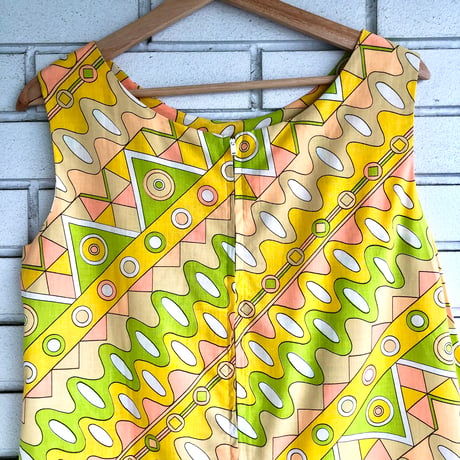 60s Yellow psychedelic all in one【01305】
