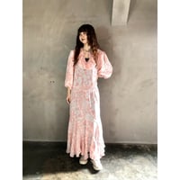 Susan Freis Pink ruffle dress【01280】