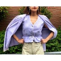 70s Lavender spring top & jacket SETUP【00256】
