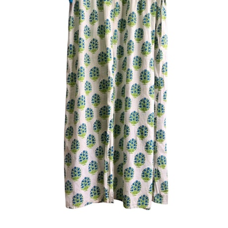 Indian cotton maxi dress【01447】