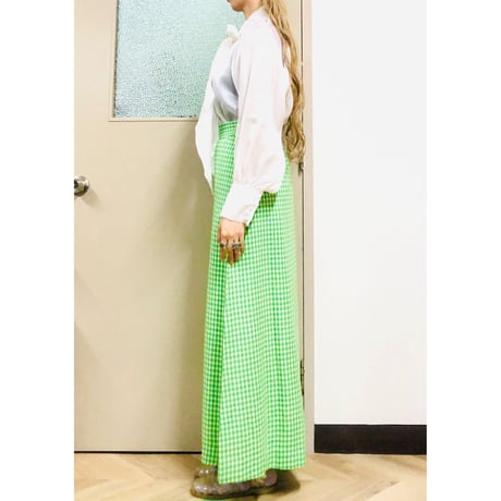 Vintage bowtie sheer blouse【00793】
