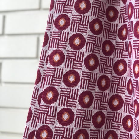 70s Geometric poly pants【01328】