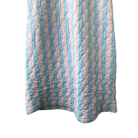 70s Sears Quilted hooded dress【01412】