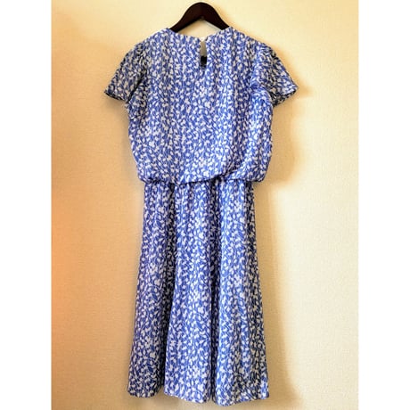 Blue poly dress【00321】
