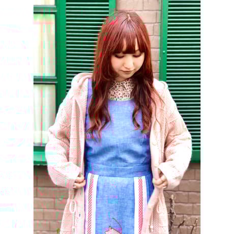 70s Wrap tulip maxi dress【01080】