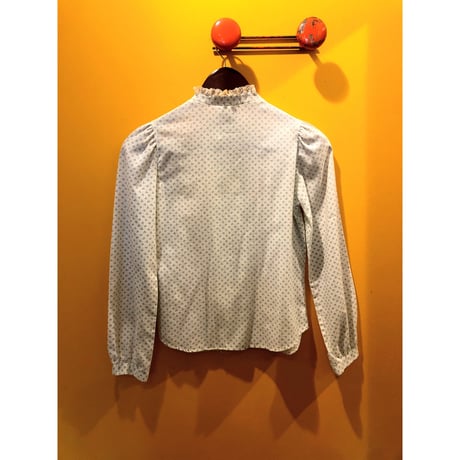 70s White bllouse【00184】