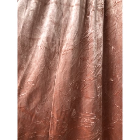 Pink volour maxi dress【01356】