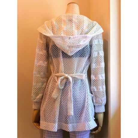 60s mesh beach hoodie【00297】