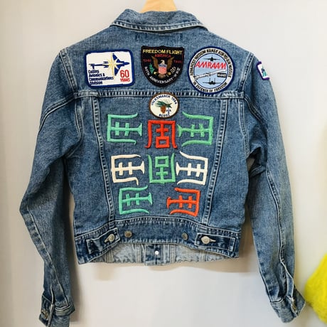 90s Parches denim jacket【01120】