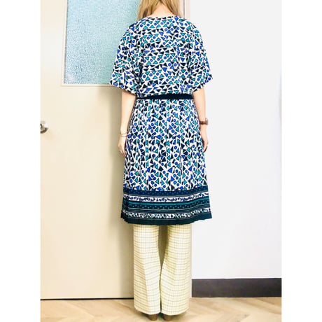 80s Geometric pattern 2pc【00947】