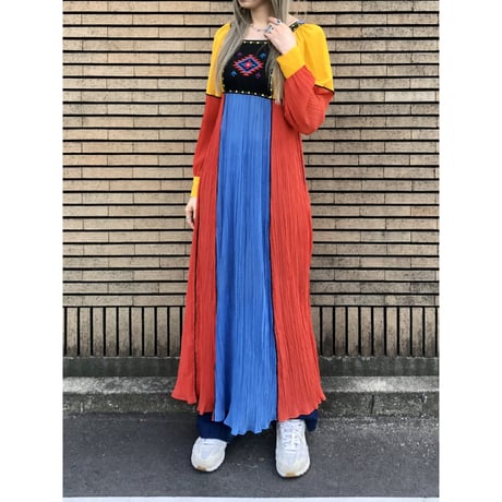 70s Rags by Kressandra maxi dress【01045】