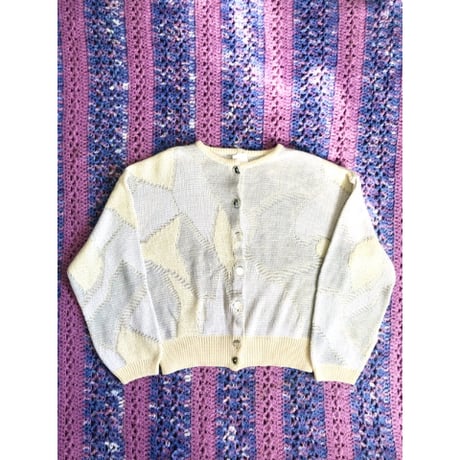Butter yellow knit cardigan【01369】