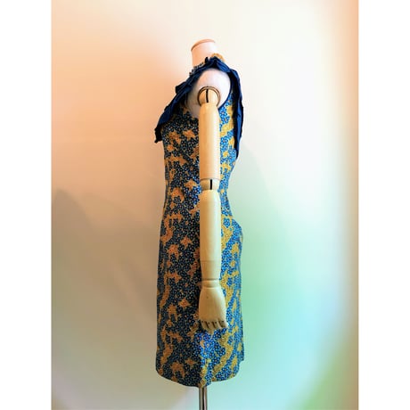 70s mini dress【00222】