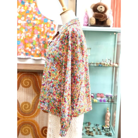 Vintage floral blouse【01194】