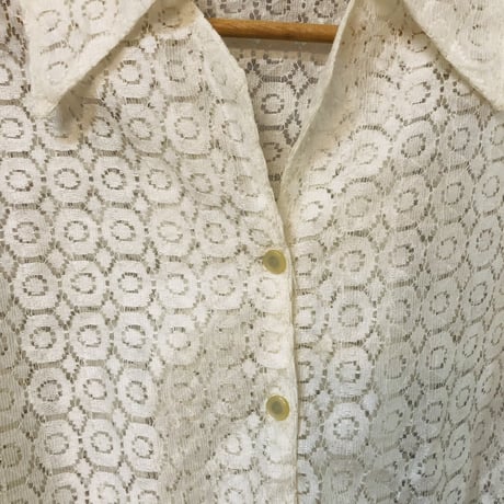 Vintage lace butterfly sleeve top【01203】
