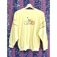 Butter yellow cats pile top【01358】