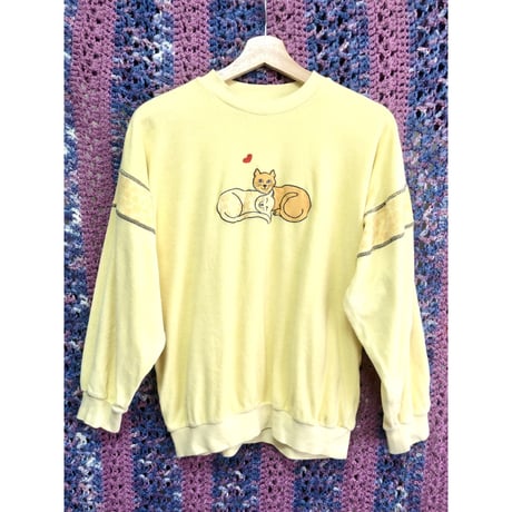 Butter yellow cats pile top【01358】