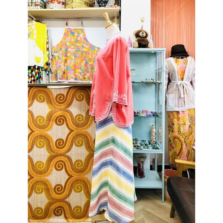 Caro of Honolulu Embroidered Blouse / Pink【01143】