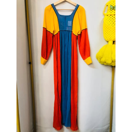 70s Rags by Kressandra maxi dress【01045】