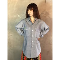 70s Chambray shirt【01291】