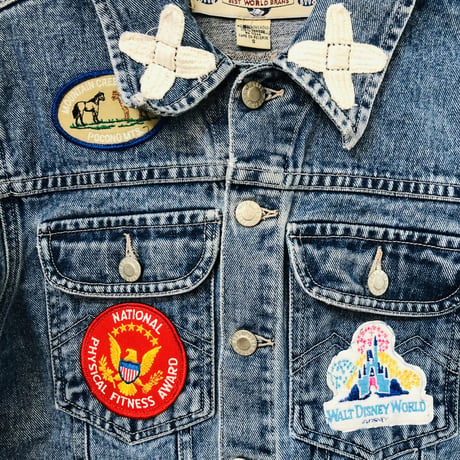 90s Parches denim jacket【01120】