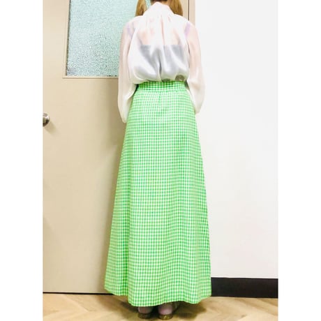 Vintage bowtie sheer blouse【00793】