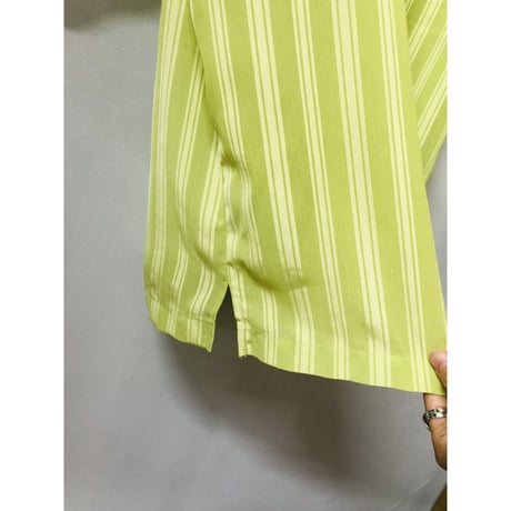 Lightgreen half sleeve shirt【00722】