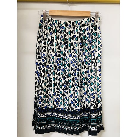 80s Geometric pattern 2pc【00947】