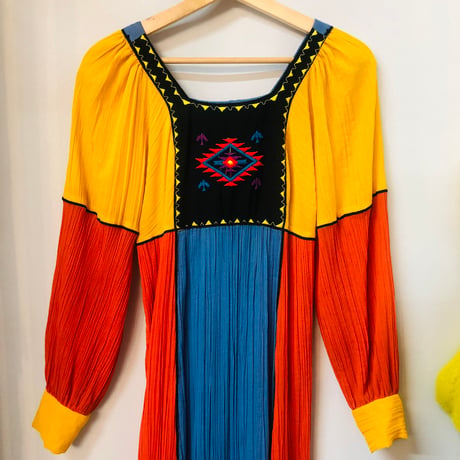 70s Rags by Kressandra maxi dress【01045】