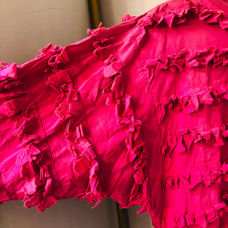 Paula Sweet Muslin Mink Fringe pink pullover【01117】