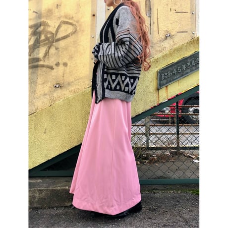 80s oversized knit cardigan【00089】