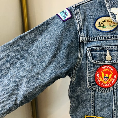 90s Parches denim jacket【01120】