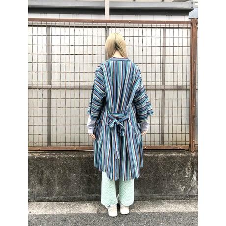 70s Green poly pants【01406】
